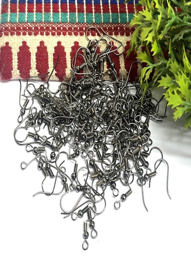 Excellentcrafts 100Pcs Earring Hooks for Jewelry Making � Fish Hook Ear Wires in Gold, Silver, Bronze, Rose Gold, Black � DIY Earring Making Kit for Women, Crafters & Beginners � 50 Pairs (Black) - Image 2